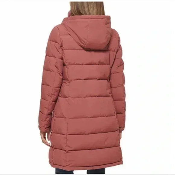 PINK NWT Andrew Marc Ladies’ Long Stretch Parka - Picture 13 of 15